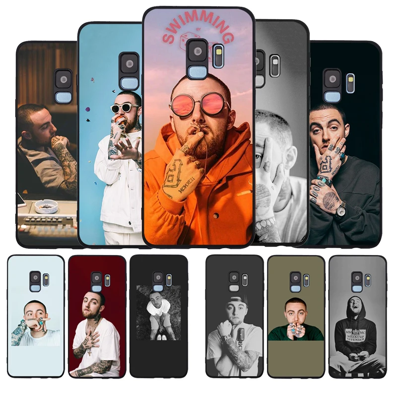 Черный мягкий чехол MacMiller для телефона Samsung S20 S10 S9 S8 S7 edge Plus Lite Note 8 9 10 A6 A7 A8 A9 2018