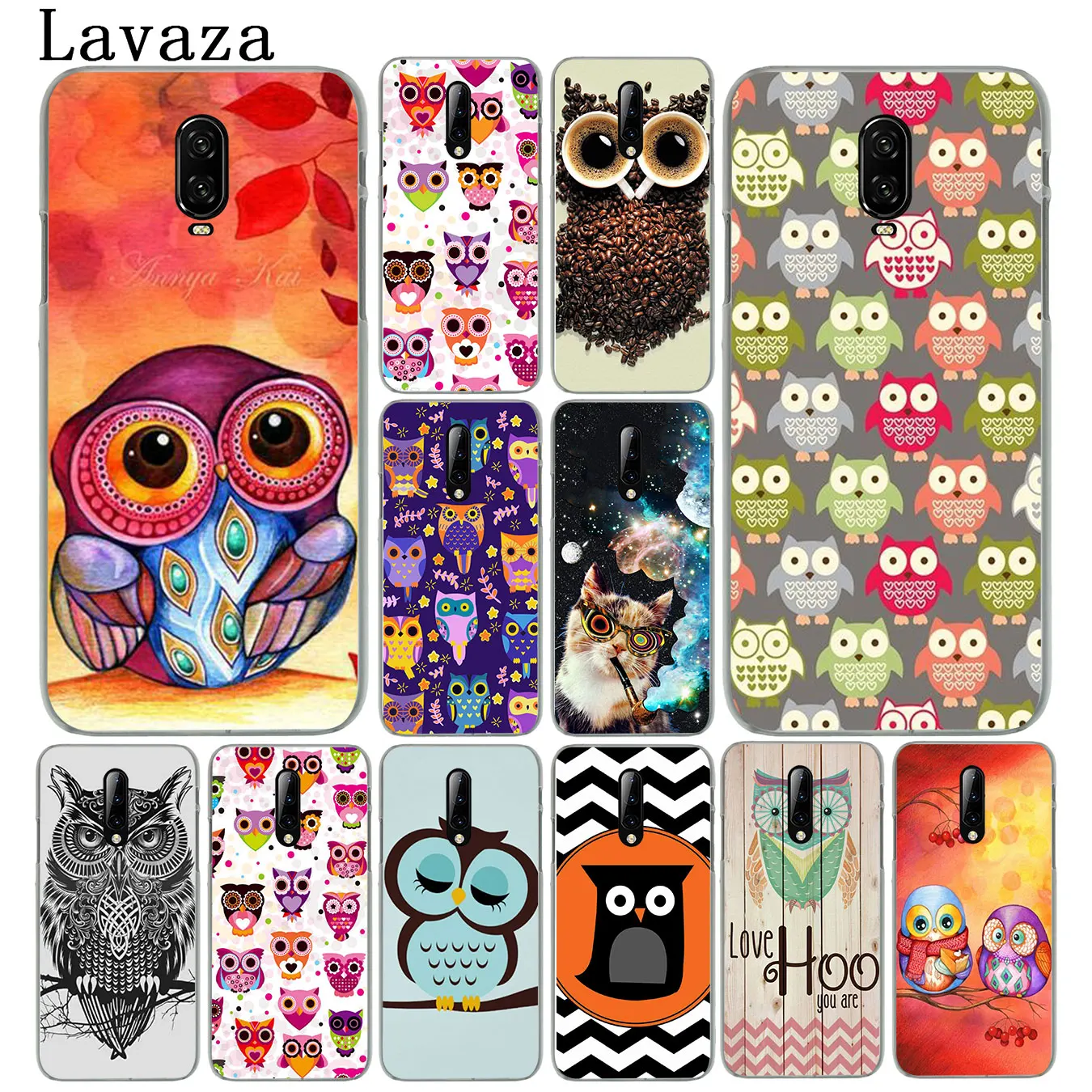 Цветной жесткий пластиковый чехол для телефона с изображением совы Oneplus 7 7T Pro 6 6T 5