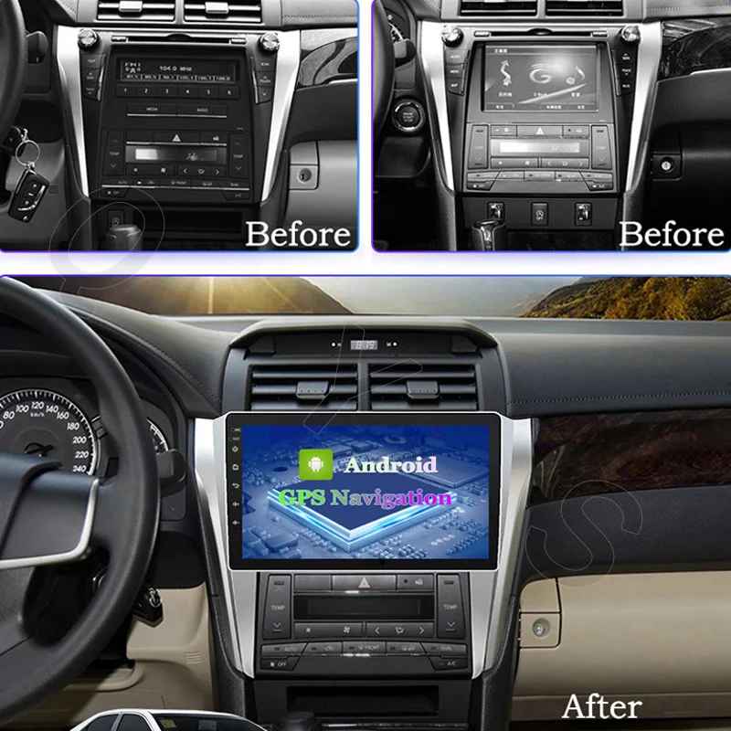Android 10 2GB Audio Car Radio Multimidia Video Player Autoradio For Toyota Camry 2015 2016 2017 GPS Navigation DVR Media Stereo |