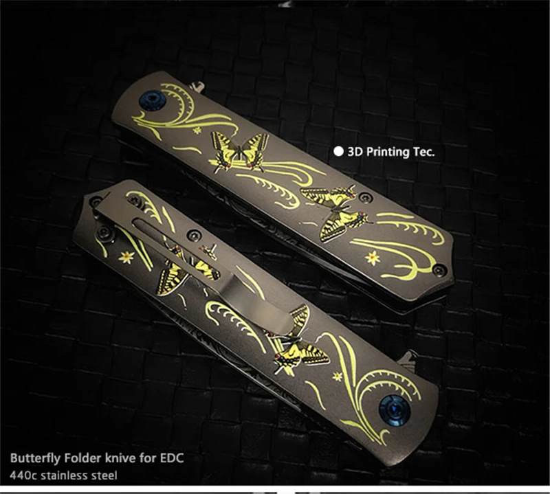 Складной нож Изысканный Карманный клинок из нержавеющей стали 440C для выживания