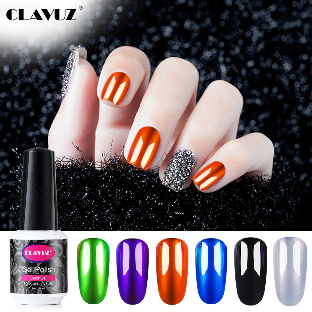 CLAVUZ титановый Серебряный Гель-лак Soak Off UV светодиодный лак для ногтей праймер