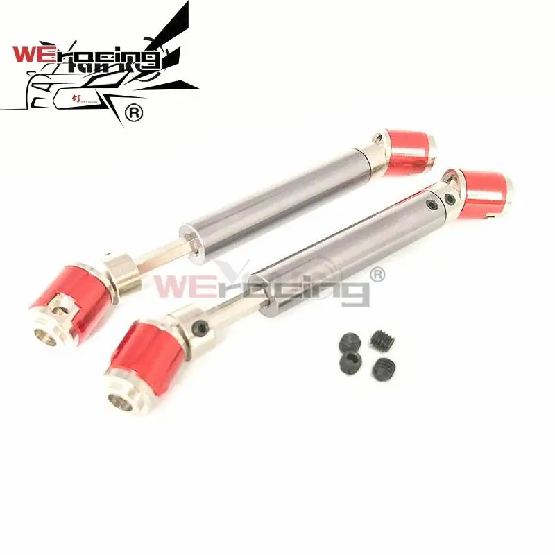 

2PCS RC Cars Metal Drive Shaft for Tamiya CC01 AXIAL SCX10 Rock Crawler Parts Upgraded