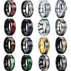 Классические красные вольфрамовые обручальные кольца 8 мм, черные кольца из карбида вольфрама для мужчин и женщин, Ретро Кольца с инкрустацией дракона из черного углеродного волокна