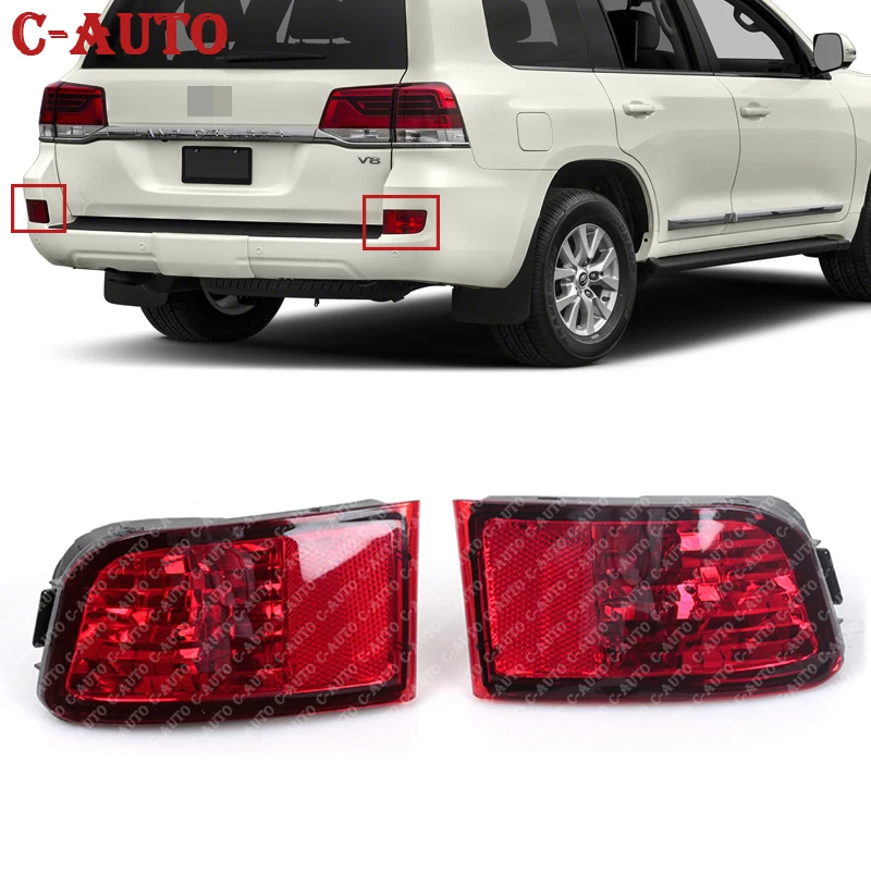 Автомобильный задний бампер туман светильник красный для Toyota Land Cruiser Prado 120 серии
