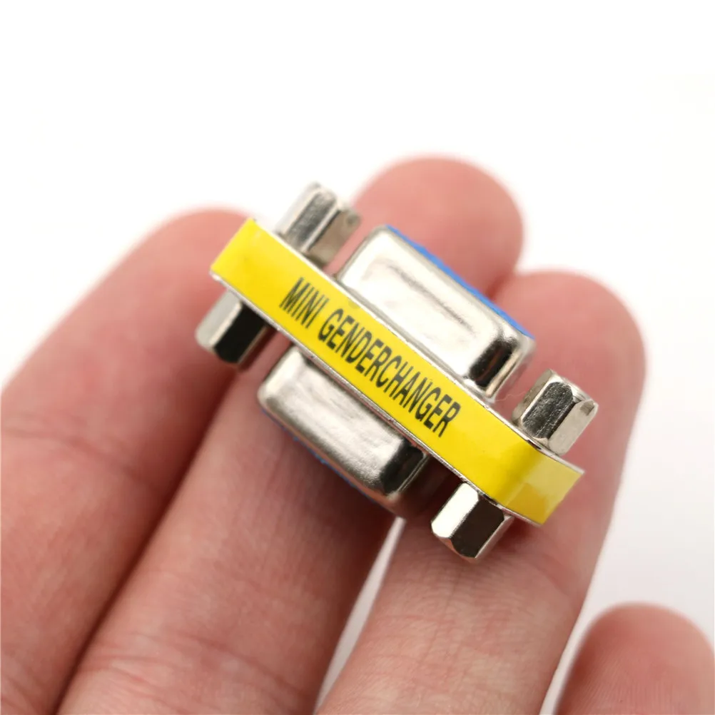 1 шт 9 Pin RS-232 DB9 женский безобрывный кабель Пол смены муфта адаптер | Обустройство