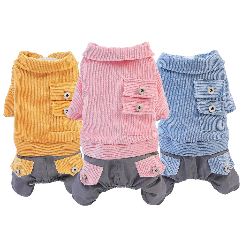 Теплая одежда с хлопковой подкладкой для домашних животных кошек и собак щенков