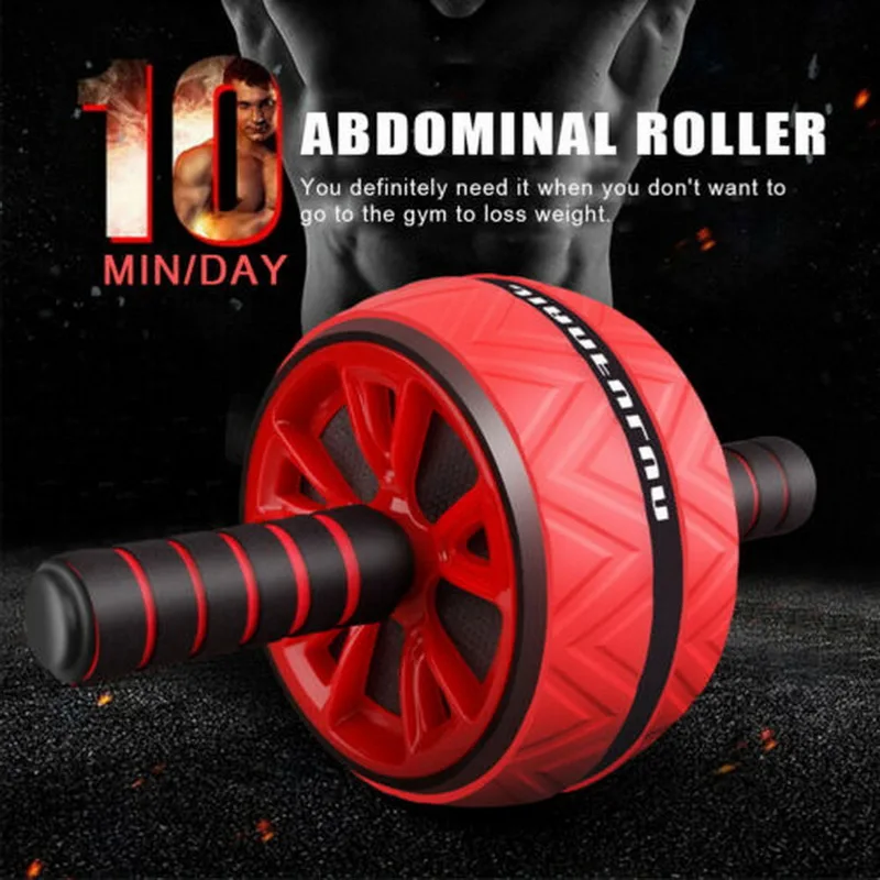 

ABS Abdominal Roller Exercise Wheel Mute Roller Arms Back Belly Core Trainer Body Shape Training Supplies Fitness Equipment Hot