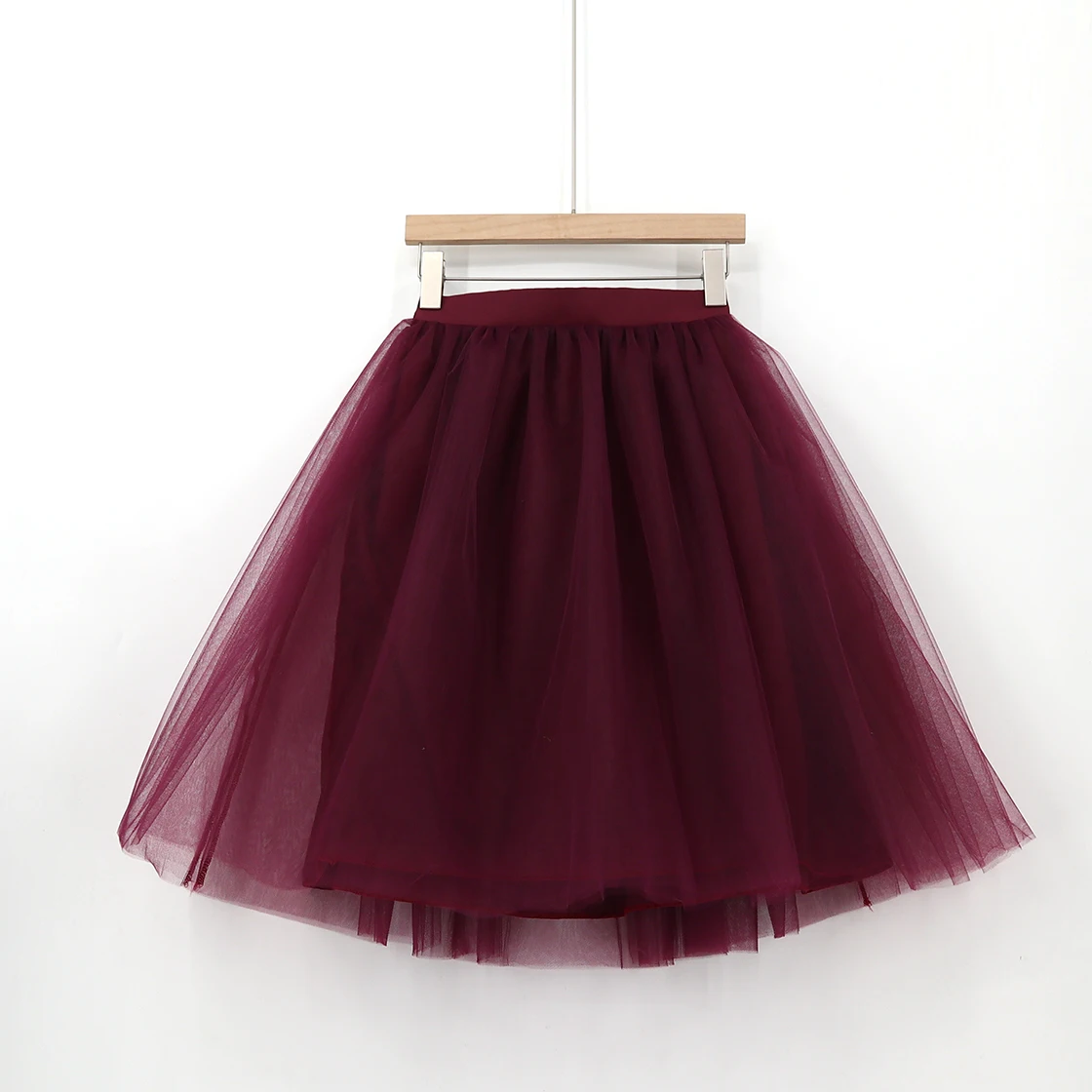 37 Модная розовая Тюлевая юбка на заказ, винтажные плиссированные юбки миди, Женская Нижняя юбка в стиле Лолиты, falda Mujer saia jupe, секретного размера плюс 5XL - Цвет: 37