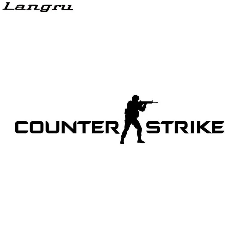 Стильная наклейка с логотипом Counter Strike на стену мотоцикла бамбера автомобильная