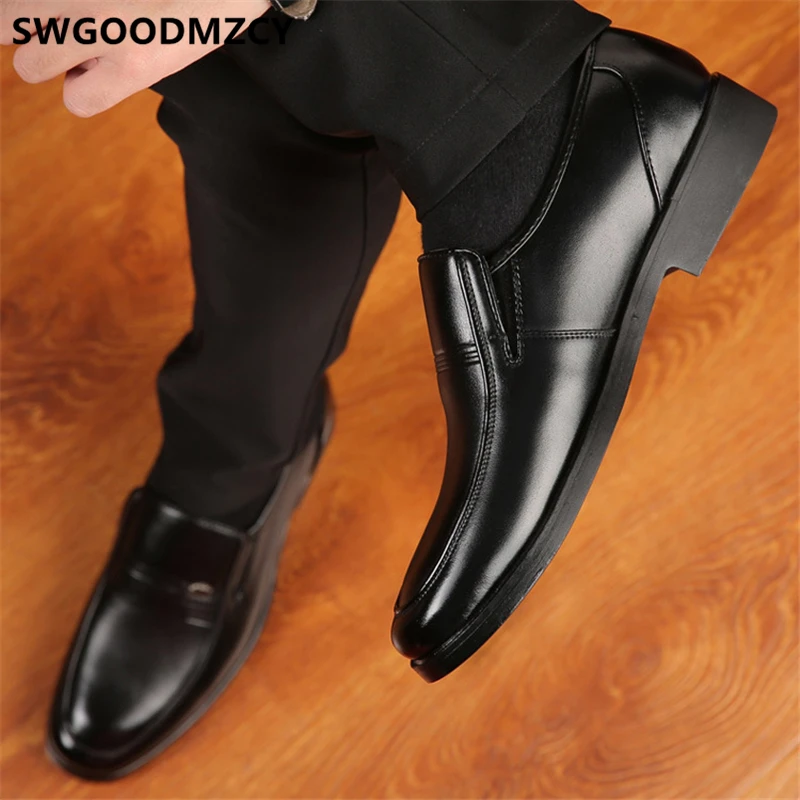 

Loafers Black Formal Shoe For Men Leather Dress Office Shoes Men Italian Shoes Men Big Size Sepatu Slip On Pria Sapato Social