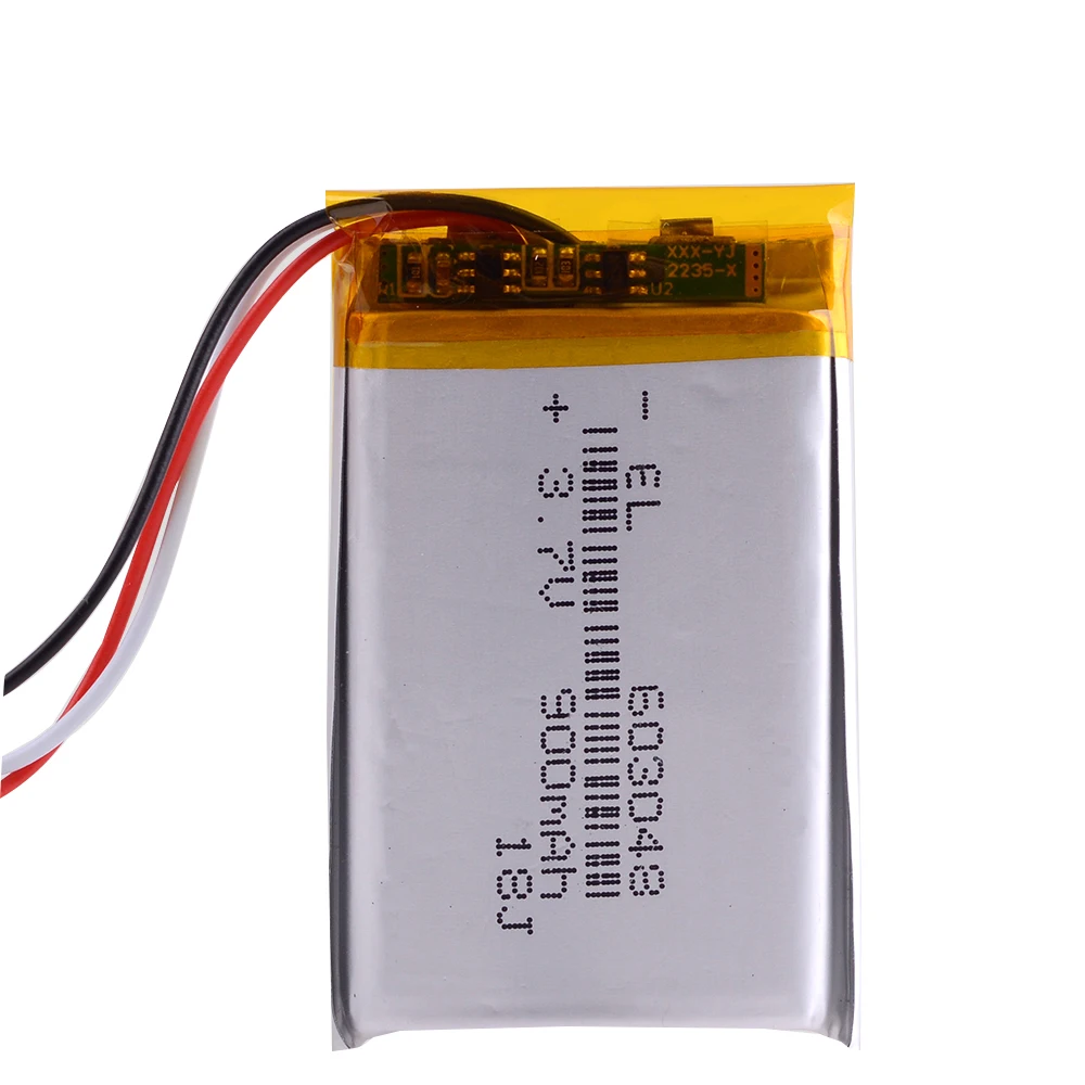 3 линии 7 V 900mAH 603048 PLIB (полимерный литий ионный/литий ионный аккумулятор) для dvr mp5 GPS