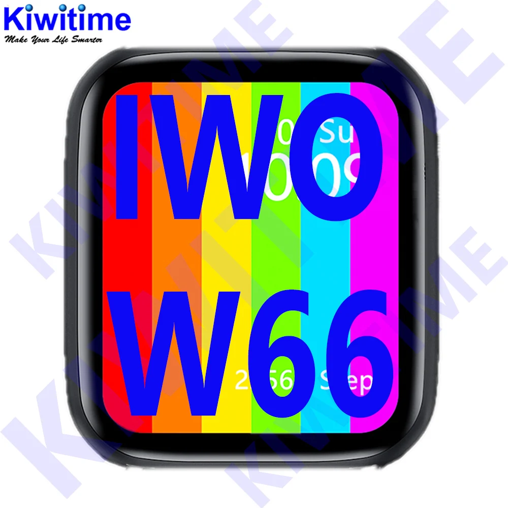 KIWITIME IWO W66 Smart Watch Series 6 для Поддержка вызовов через Bluetooth сердечного ритма ЭКГ