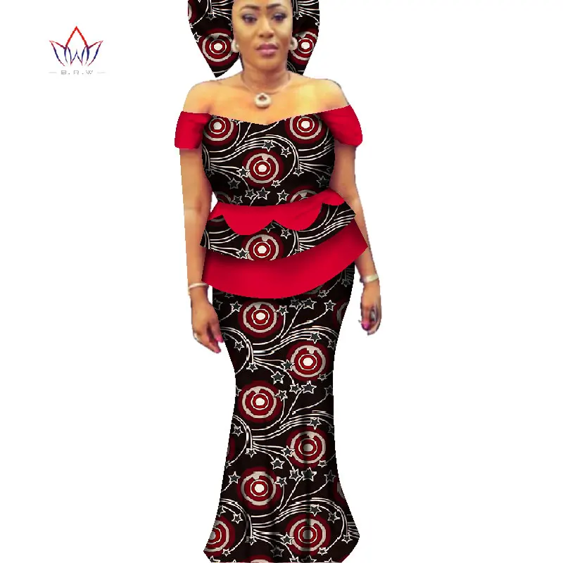 Женский комплект с юбкой в африканском стиле Топ Dashiki & юбка африканская одежда