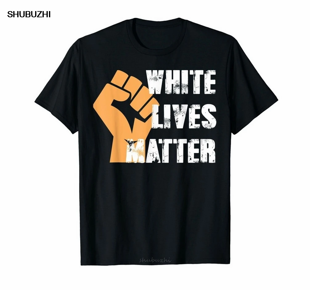 Футболка White Lives Matter повседневная мужская летняя хлопковая футболка | Мужская