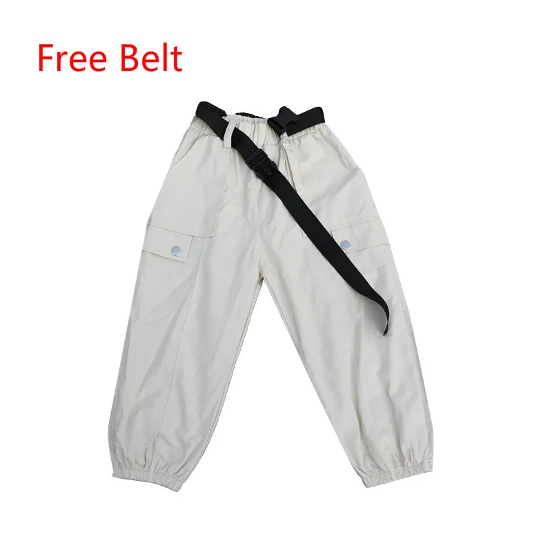 Летняя одежда для девочек Однотонная рубашка + штаны костюм из 2 предметов