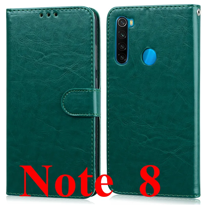 Green- Note 8 Чехол для телефона для Xiaomi Redmi Note 8 Pro Чехол силиконовый бампер кожаный флип-чехол для Xiaomi Redmi Note 8 PRO Note8 Pro черный Fundas - Цвет: Green- Note 8