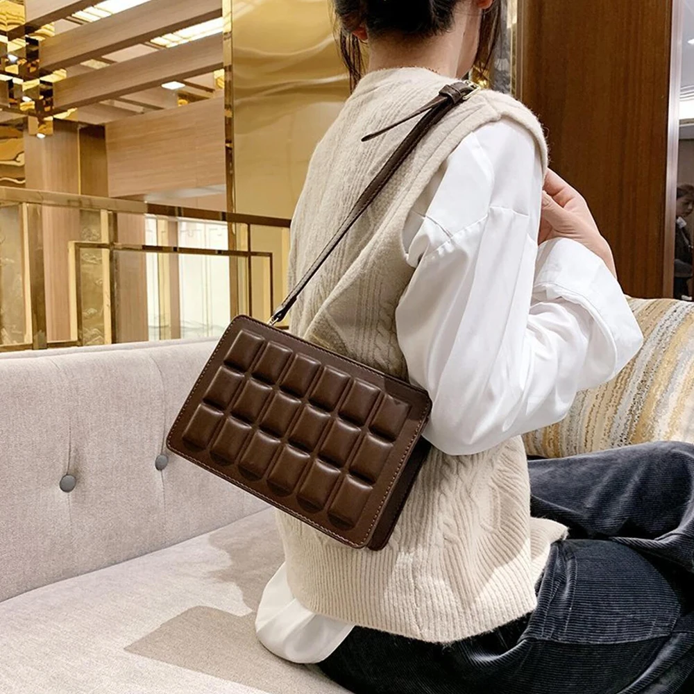 

Cube Design Women Box Bag Luxury Famous Brand Crossbody Bag 2021 Fashion PU Leather Desginer Shoulder Bags