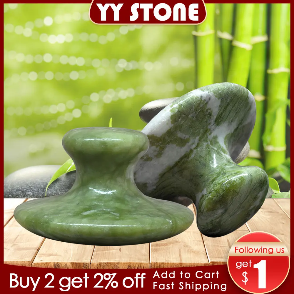 Натуральный зеленый нефритовый массажер для тела спа массаж с горячим камнем
