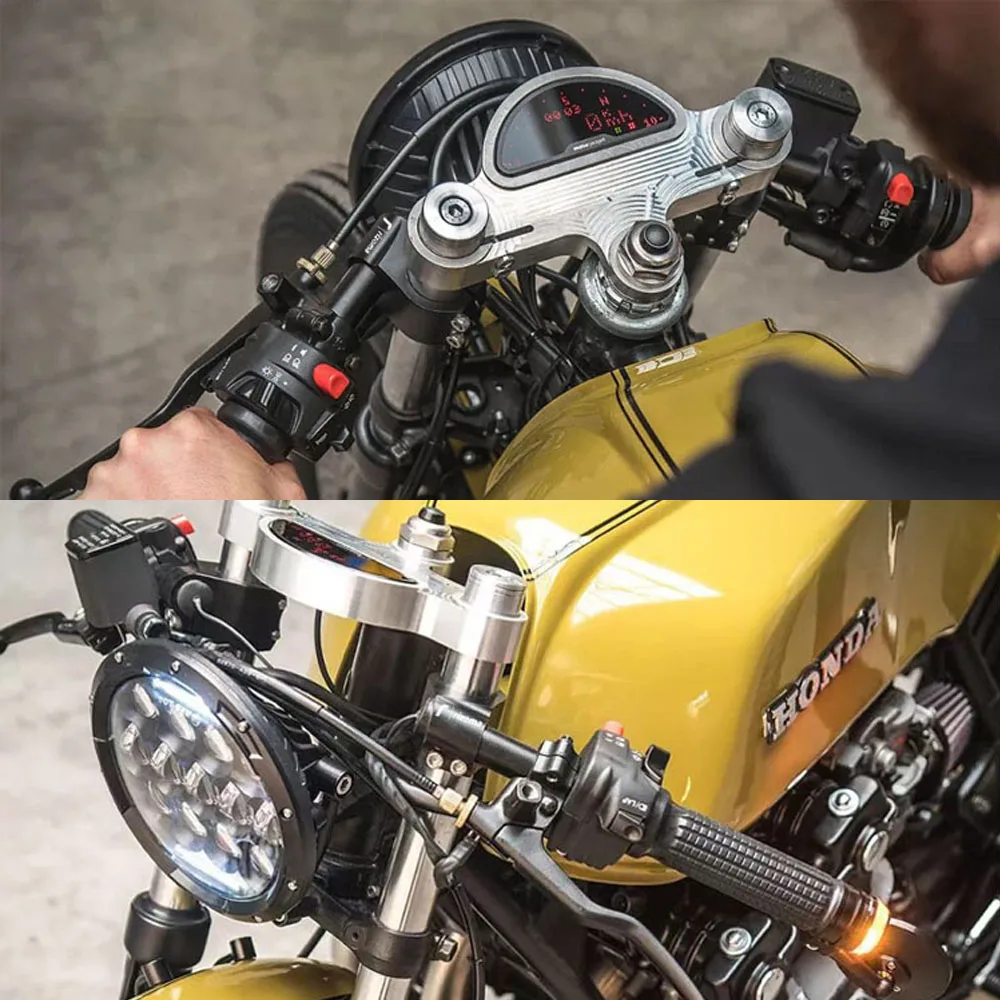 

Cafe Racer Motorcycle Handlebar Racing Adjustable CNC 31/32/33/35/36/37/39/41/45/48/50/51 mm Clip On Fork Handle Bar