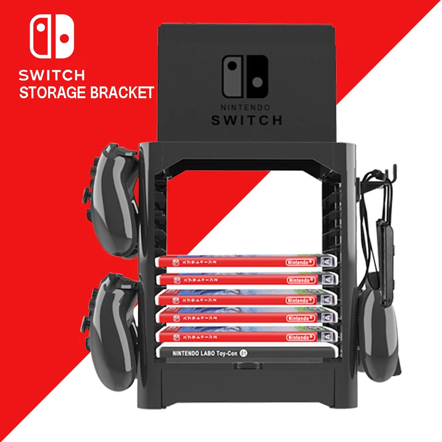 Nintend Switch Multifunction Storage Tower Stand Game Disk Rack Controller Holder for Nintendo NintendoSwitch Accessories | Электроника