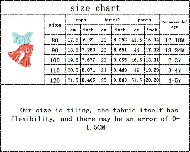 

pretty princess casual off shoulder tops ruched T-shirts flower flare long pants toddler girls kids baby clothes sets 2pcs 1-5Y