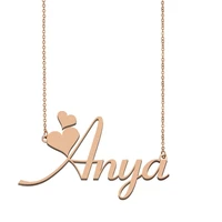 anya name necklace custom name necklace for women girls best friends birthday wedding christmas mother days gift