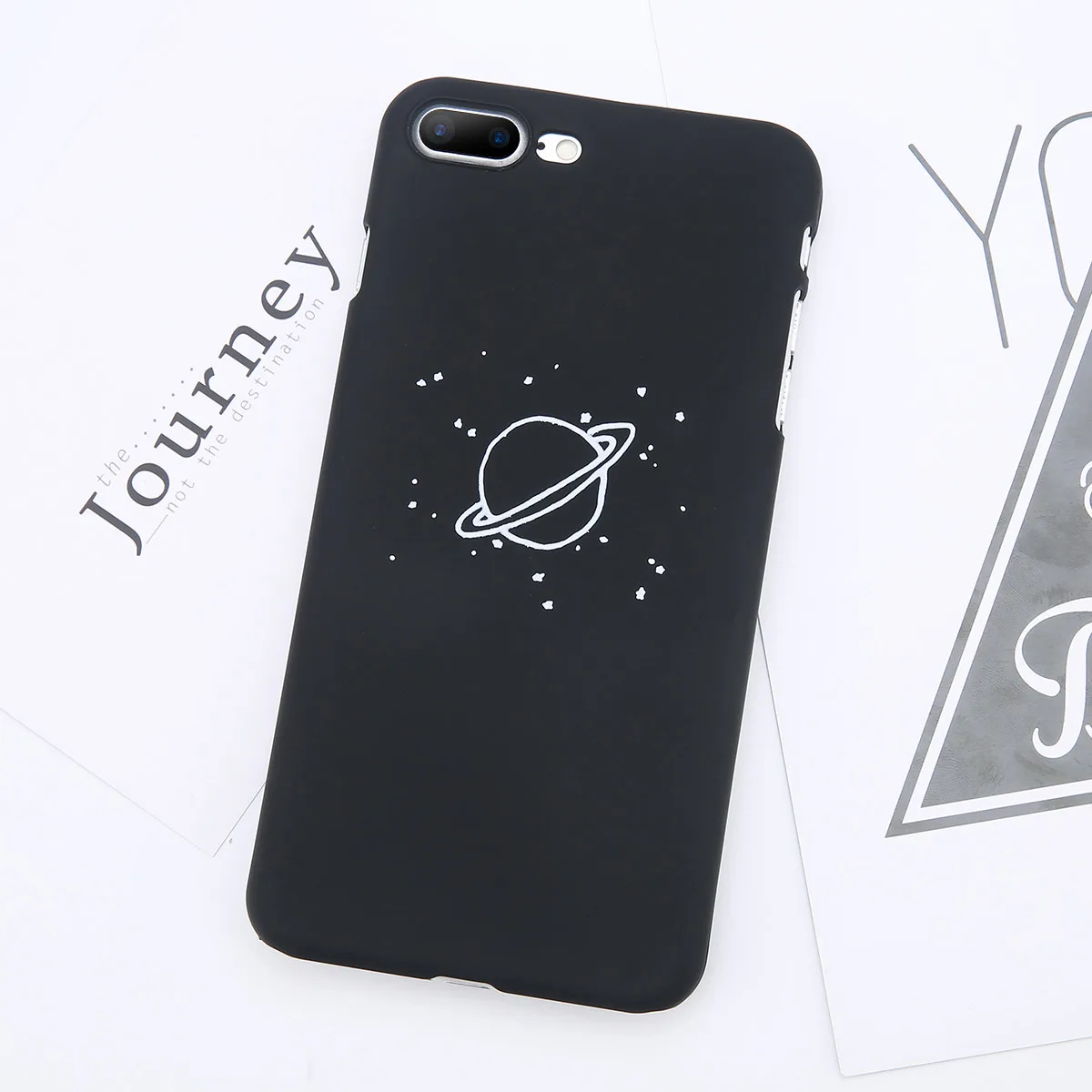 SJ6816 Moskado жесткий пластиковый чехол для телефона для iPhone X 11Pro XR XS Max 8 7 6 6s Plus PC задняя крышка мультфильм звездное небо Луна Ультратонкий чехол - Цвет: SJ6816