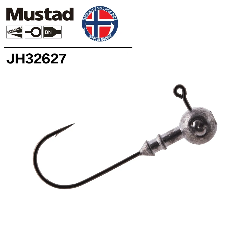 Norway Mustad Jig Head Hook Barbed Round Lead Lure Hard Bait Soft Worm Hooks 3g 5g 7g Bass Pesca | Спорт и развлечения