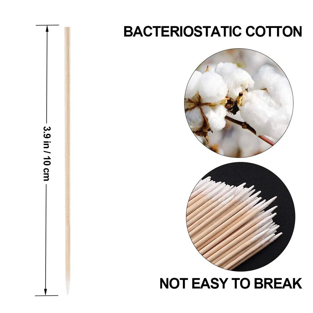 

Microblading Cotton Swab, Cotton Swabs Pointed Tip, Cotton Swabs Wood Sticks, Cotton Tipped Applicator, Tattoo Permanent Supplie