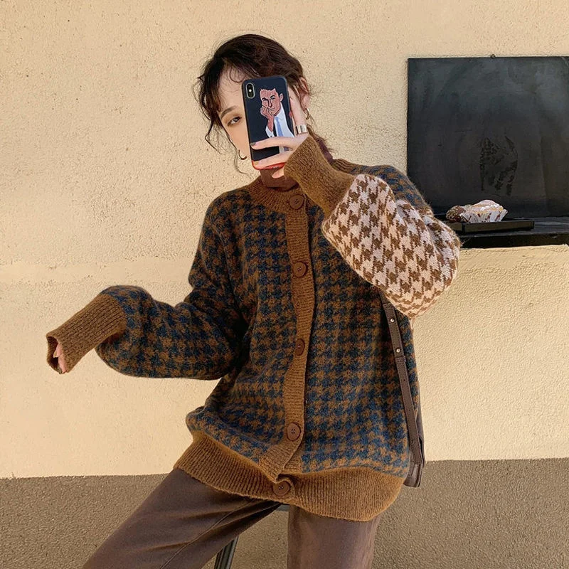 

Осень-зима 2021, новинка, объемный женский свитер, Женское пальто