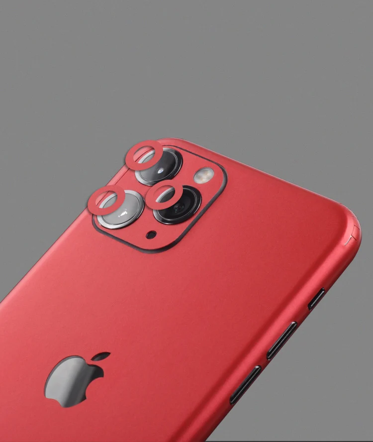 Красная фиолетовая Лазерная Зеленая задняя пленка для Apple IPhone 11 Pro Max 11 Pro алюминиевая матовая против царапин ультратонкая конструкция