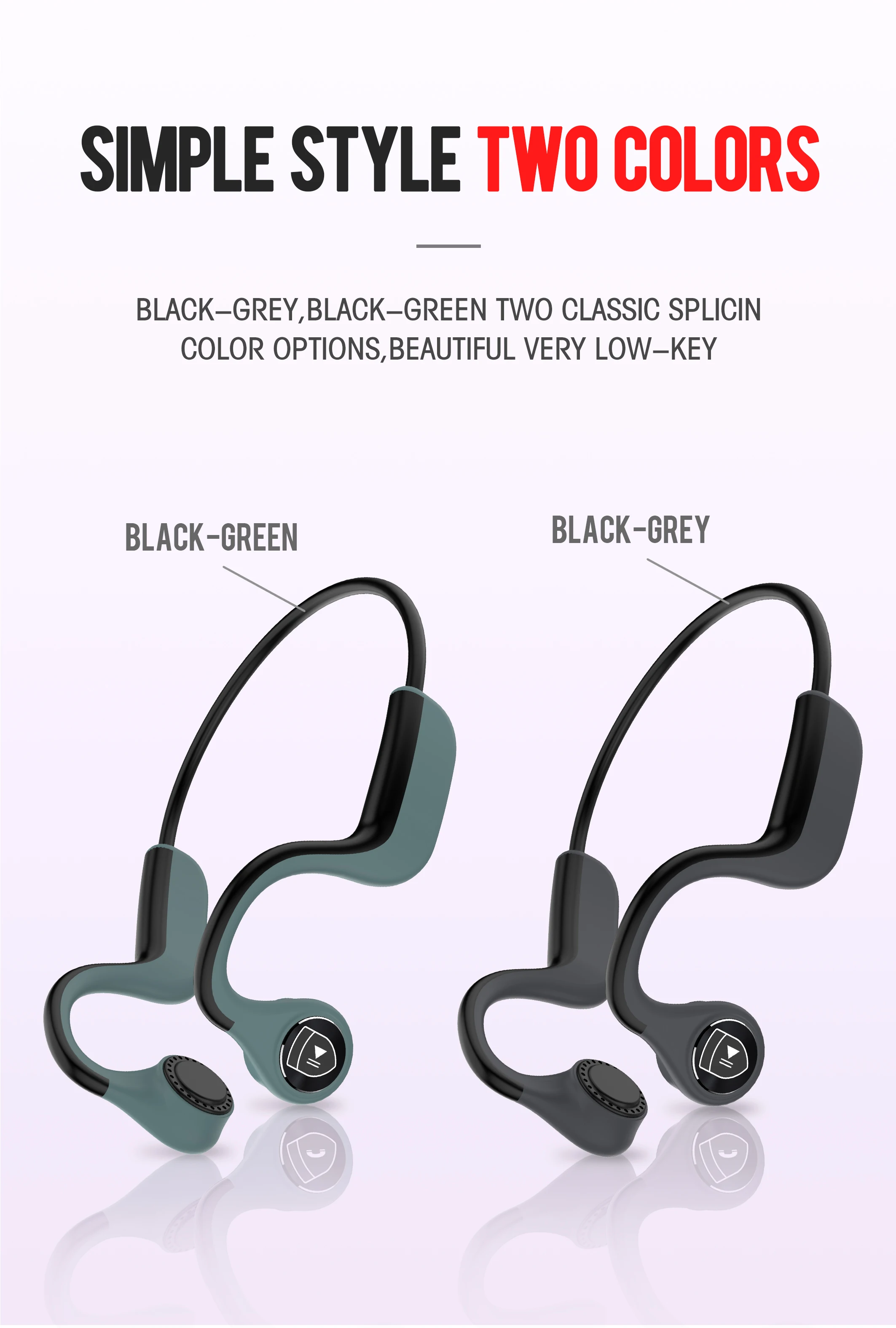 B9 bluetooth беспроводные зондирующие наушники движение кости бег стерео музыка вызов костной проводимости подвесные наушники