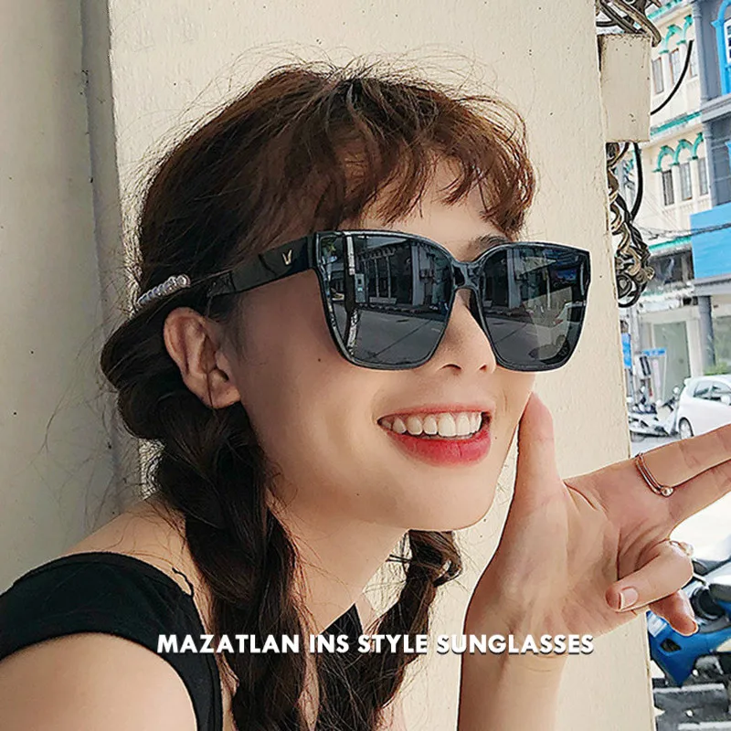 Mazatlan Большие размеры солнцезащитные очки в квадратной оправе стиле ретро