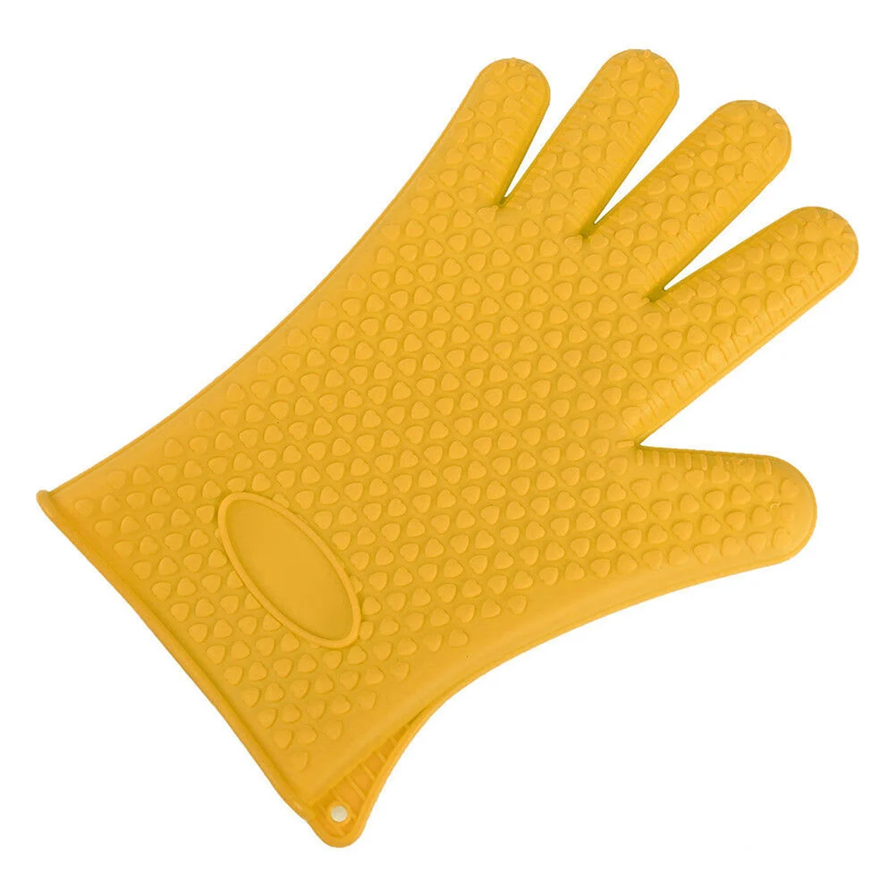 

Silicone BBQ Heat Resistant Gloves Oven Grill Pot Holder Kitchen Cooking Mitts 1 Pair SEC88