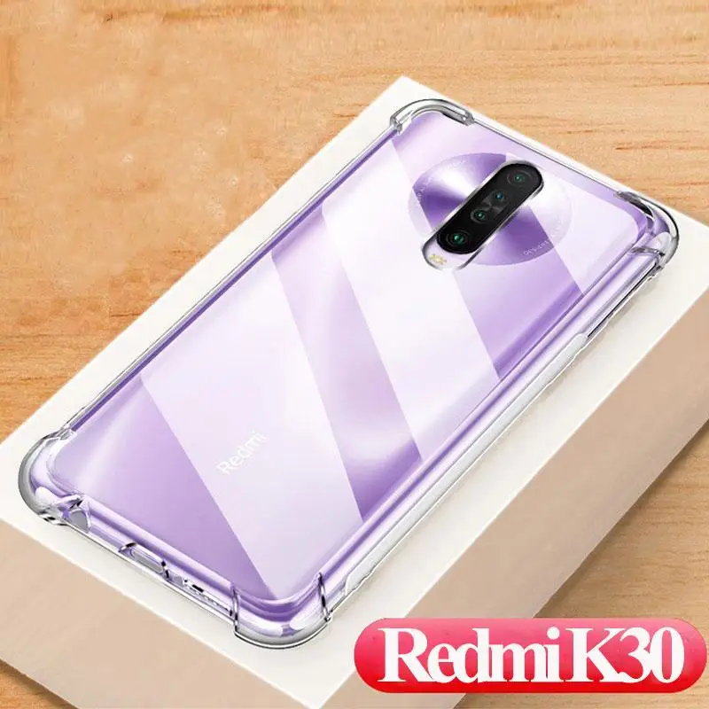 Противоударный чехол с подушкой безопасности для Xiaomi Redmi K30 K 30 прозрачный мягкий