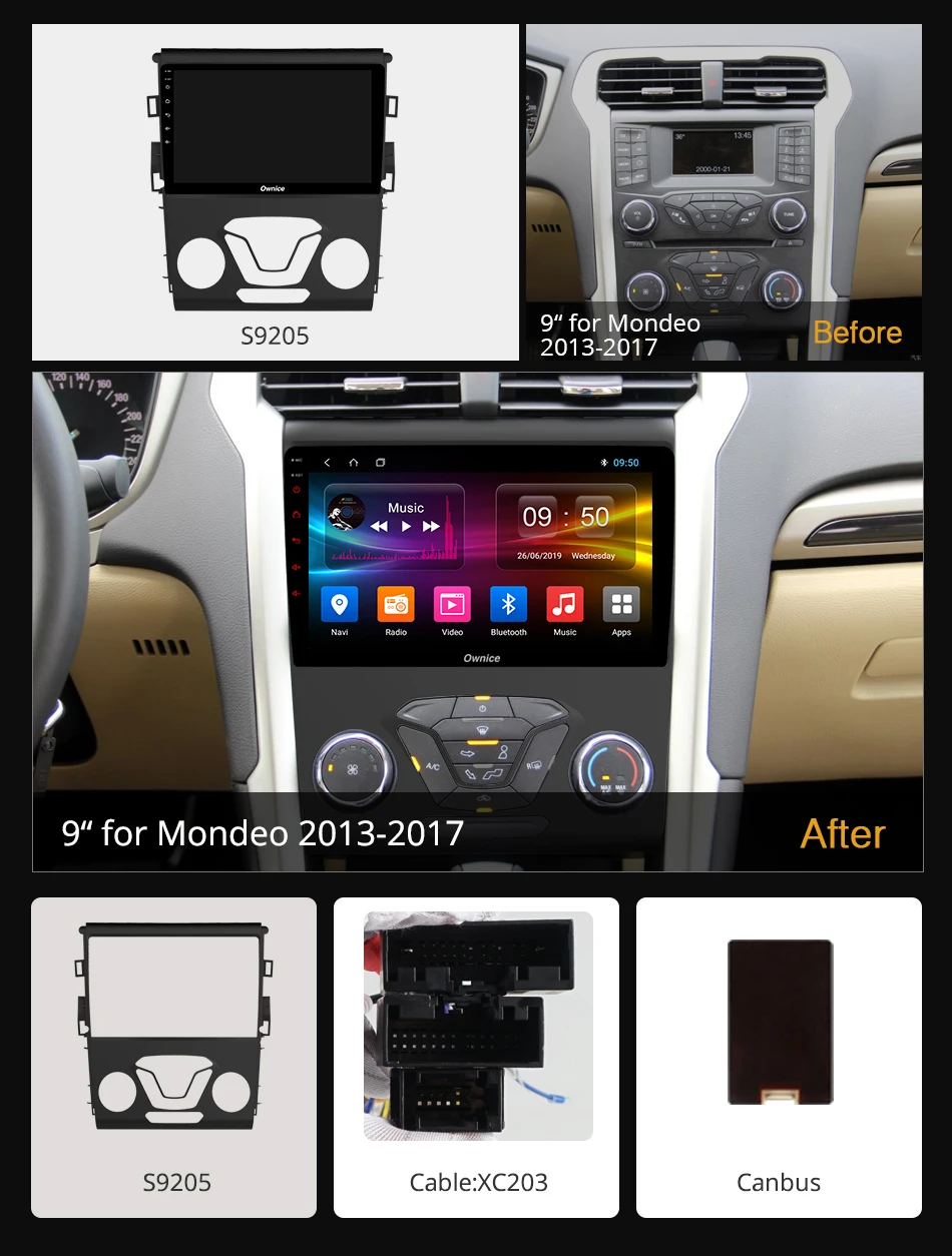 Ownice k3 k5 k6 Android 9 0 Восьмиядерный Автомобильный GPS dvd плеер для FORD MONDEO 2013 2014 2015 2016 2017