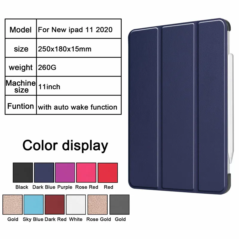 Для iPad Pro 2nd 11 чехол для 2018 Funda Магнитный умный дюймов 2020 Чехол Поддержка