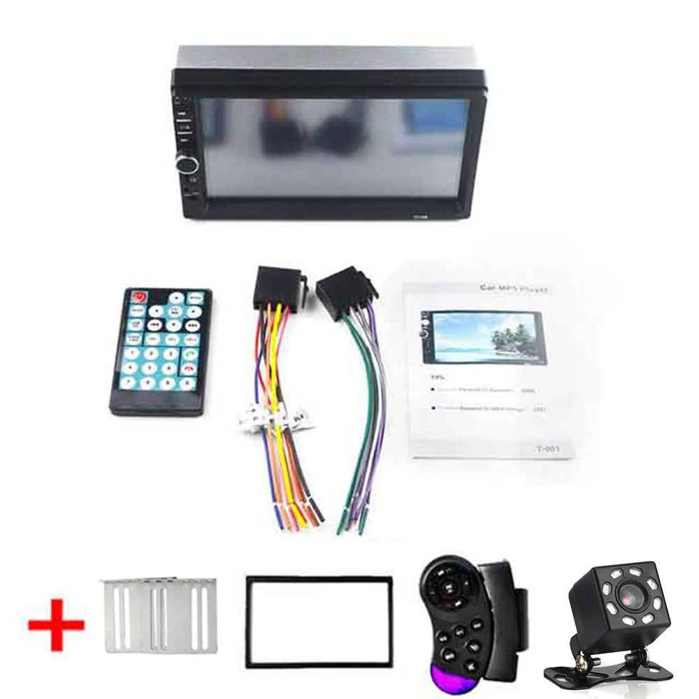 L-Full Accessories H Aupart Авторадио центральный мультимедийный 2 Din Автомобильный Радио HD " сенсорный экран Аудио Bluetooth AUX TF камера заднего вида MP5 киноплеер - Цвет: L-Full Accessories H