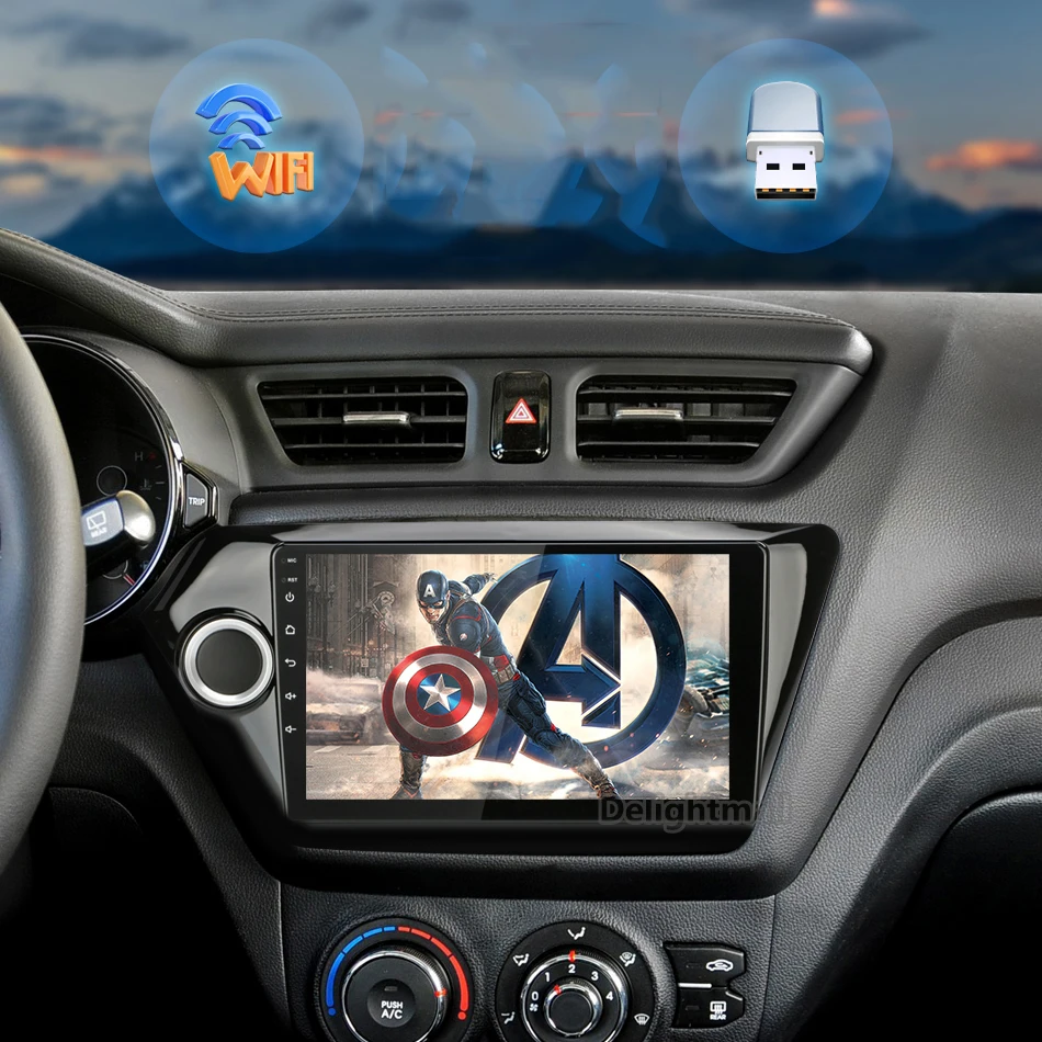 Головное устройство на Android 9 1 дюймов GPS навигатор без DVD плеера стерео 2 ГБ/32 ГБ для