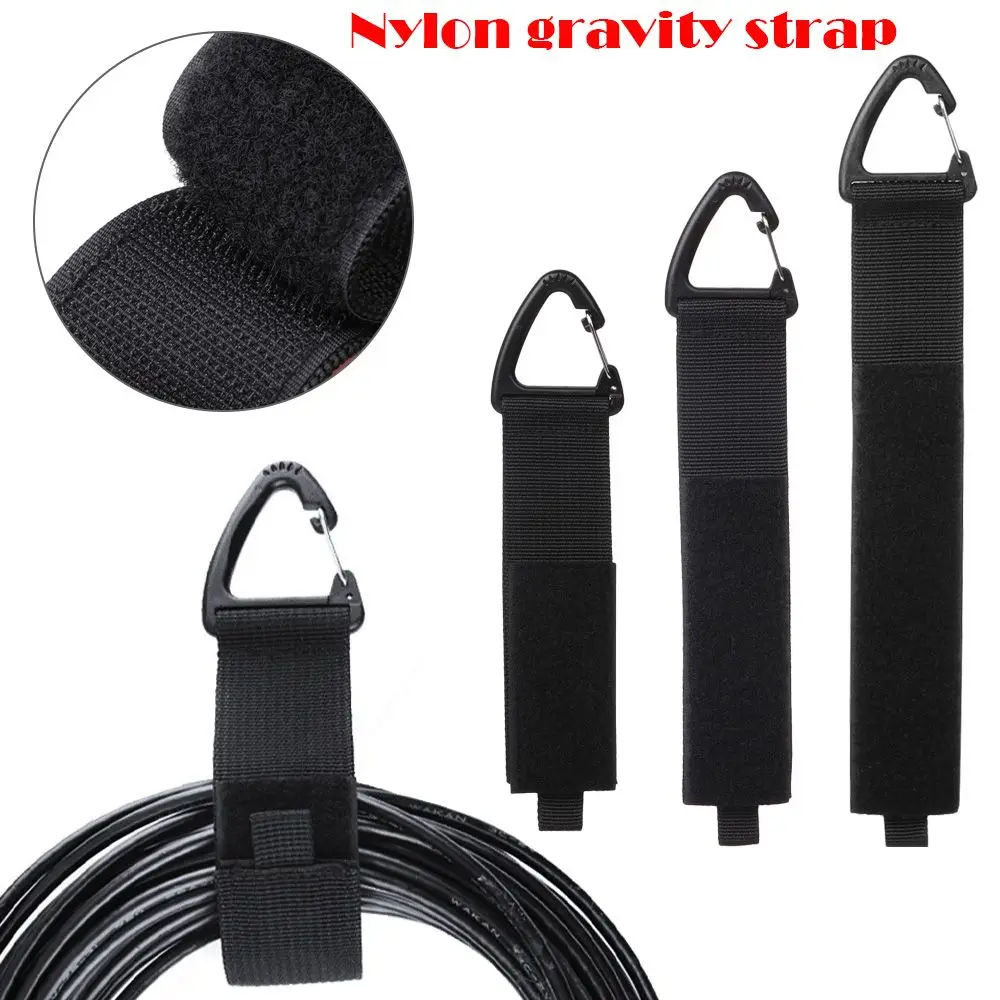 

Черный с треугольной пряжкой, сверхмощный держатель для удлинителя шнура, органайзер для кабелей, нейлоновые ремни с липучками