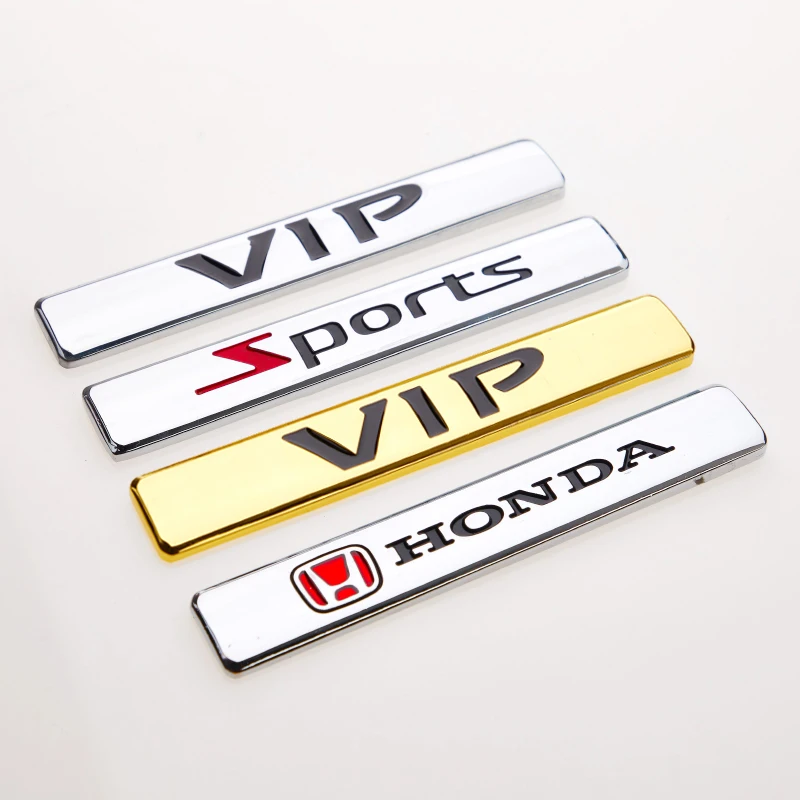 3D VIP Спортивная металлическая наклейка Эмблема для крыла автомобиля значок Honda