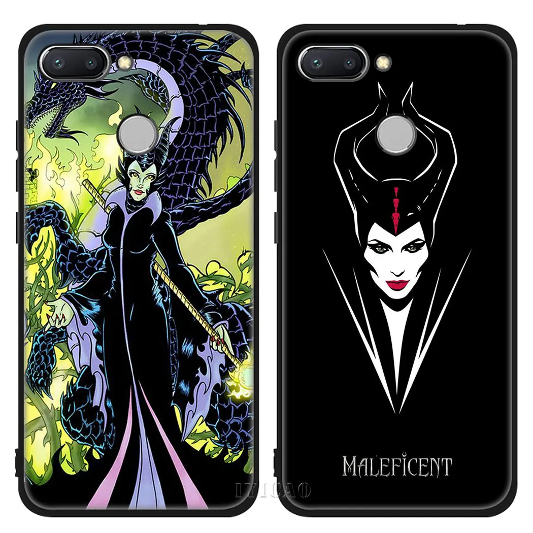 Мягкий силиконовый чехол Maleficent Angelina для Xiaomi Redmi Note 5 6 7 8 Pro 8T 4X 5A Prime TPU |