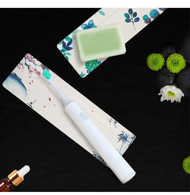 Diatom коврик для мытья грязи быстрое поглощение воды цифровая печать чашки