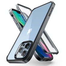 For iPhone 13 Pro Case 6.1 inch (2021 Release) SUPCASE UB Edge Pro Slim Frame Clear Back Case with Built-in Screen Protector