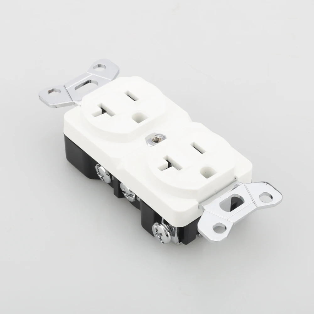 Высококачественная чистая красная медь HIFI родиевое покрытие США AC Розетка