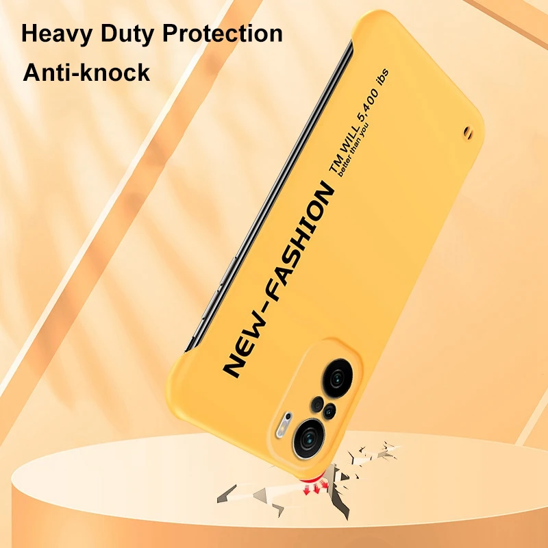 frameless hard phone case for xiaomi mi 11i 11 lite ultra mi poco f3 x3 gt f2 m3 pro redmi note 9 9t 10t 10x k40 pro cover case free global shipping