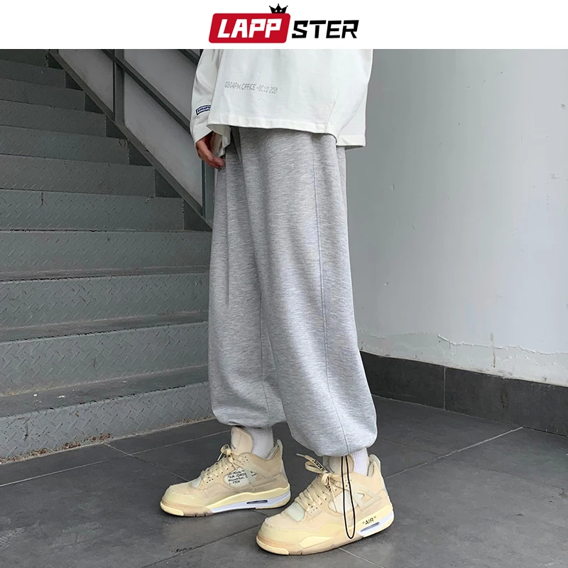 LAPPSTER – pantalon de jogging pour homme  Streetwear japonais  Baggy  uni  mode coréenne  Hip Hop