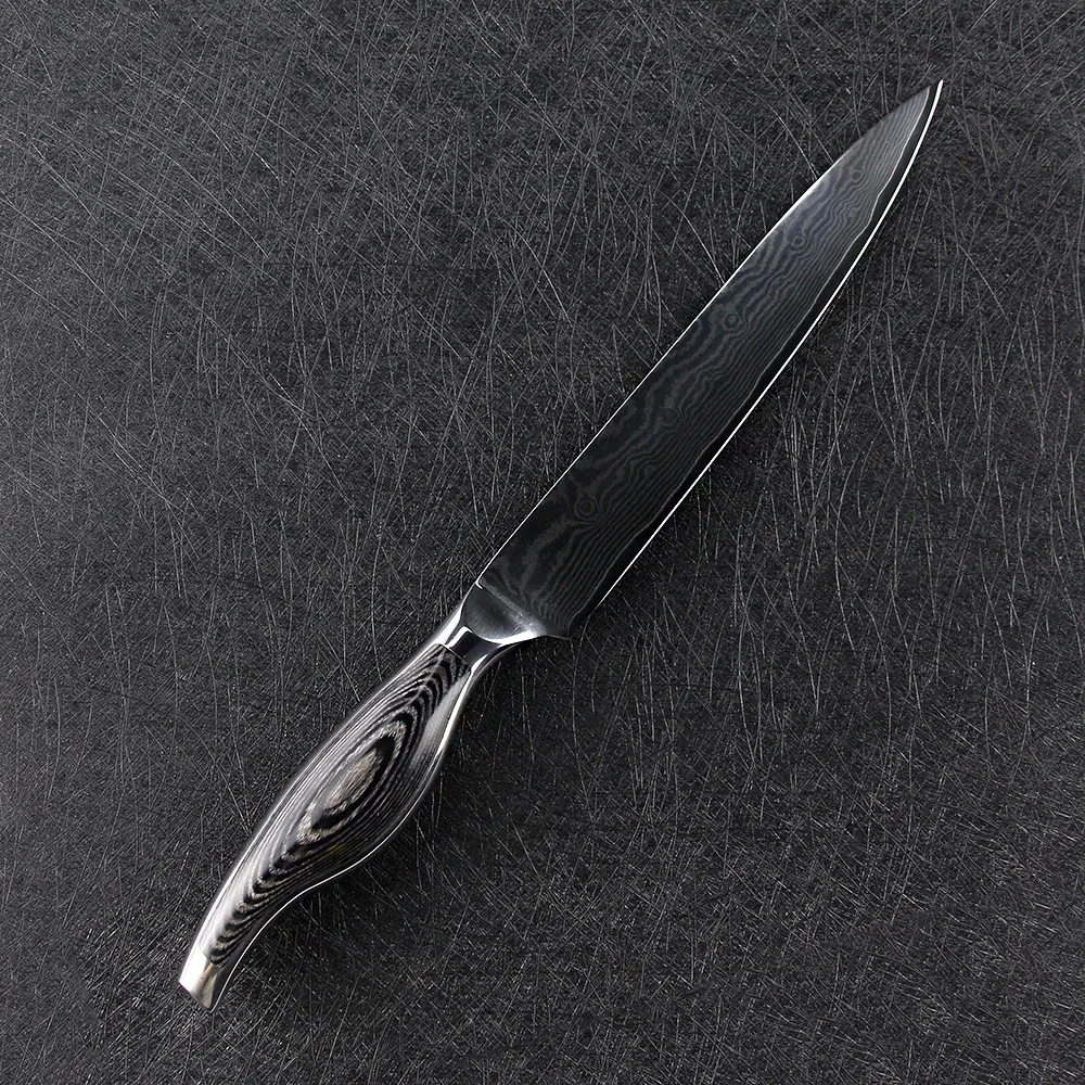 SUNNECKO 3 шт. набор кухонных ножей шеф-повара нож для нарезки овощей дамасский