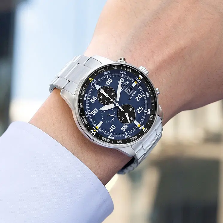 

Luxury men's fashion brand quartz kinetic energy watch waterproof business simple luminous steel men's Watch