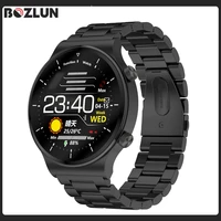 bozlun business smart watch bluetooth compatible heart rate monitoring ips screen ip68 waterproof for android ios watch men